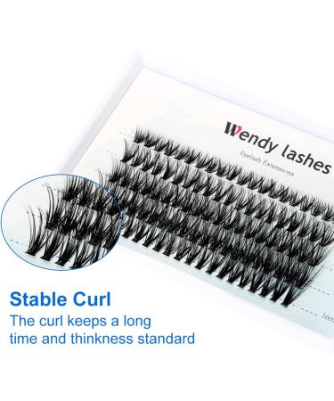 C Curl 40D 0.07mm Cluster Eyelash Extensions | Mixed 8-16mm | 40 Root Individual Clusters Lash Extensions - Buy Online on SooperMarket.com