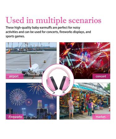 Baby Noise Cancelling Headphones - Toddler Ear Protection (0-3 Years) - Pink Earmuffs - Buy Online on SooperMarket.com
