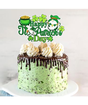 Cyodoos 1Pc Happy St. Patrick's Day Cake Topper Shamrock Cake Pick for St.Patricks Baby Shower Party Supplies Birthday Decorations Cy-24-sp-001 - Buy Online on SooperMarket.com