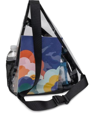 Medium Clear Sling Bag - Transparent Crossbody Backpack for Concerts, Festivals, and Events | Stadium Approved Purse and Fanny Pack Alternative | Ideal for Travel and Outdoor Activities - Buy Online on SooperMarket.com