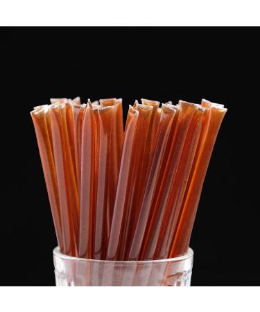 Bees Knees Meyer Lemon Honey Sticks - 50 Wildflower Honey Straws Infused with Citrus | Tea Accessories and Foodie Gifts - Buy Online on SooperMarket.com