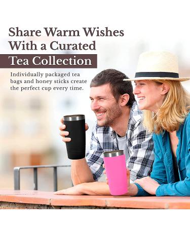 Premium Bellina Tea Gift Basket for Tea Lovers - Herbal Tea Variety Pack with Insulated Tumbler, Honey Straws & Gift Bag - Perfect Gift for Women and Men - Buy Online on SooperMarket.com
