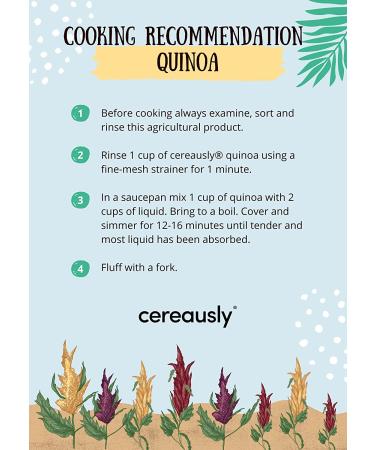 CEREAUSLY Organic Tri-Color Quinoa 4 Lb - Bolivian Royal NON-GMO Kosher Gluten-Free Vegan - Buy Online on SooperMarket.com