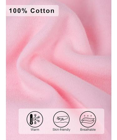 Cooraby 3 Pack Girls' Cotton Long Sleeve Thermal Tops with Lace - 4T Black White Light Pink - Buy Online on SooperMarket.com