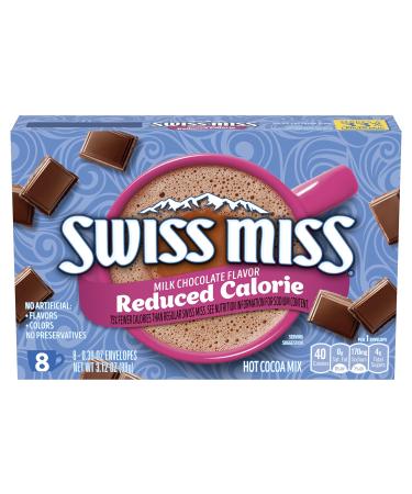 Swiss Miss Milk Chocolate Reduced Calorie Hot Cocoa Drink Mix 8 Envelopes 88g