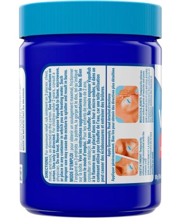 Vicks VapoRub Nasal Decongestant Cough Suppressant Relief from Cold Aches & Pains Chest Rub Ointment Original Scent 100 g/115 mL 115 mL Original - Buy Online on SooperMarket.com