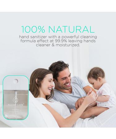 Pocket Care Mint Hand Sanitizer Spray 45ml | Organic & Natural Travel Size Hand Spray | Refreshing Mint Scent - Travel Accessories - Buy Online on SooperMarket.com