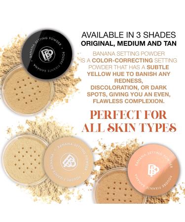 Bellapierre Banana Setting Powder | Color-Correcting Talc-Free Formula | Matte Finish | 0.14 Oz - Buy Online on SooperMarket.com