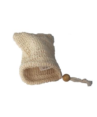 Exfoliating Natural Sisal Soap Saver Bag Pouch Holder for Shower Bath Pack of 6