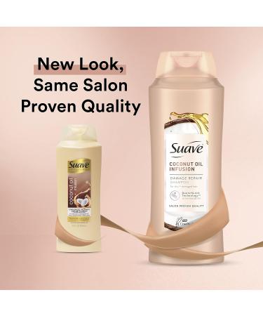 Suave Professionals Coconut Oil Damage Repair Shampoo + Conditioner 28 fl oz - Pack of 4 - Buy Online on SooperMarket.com