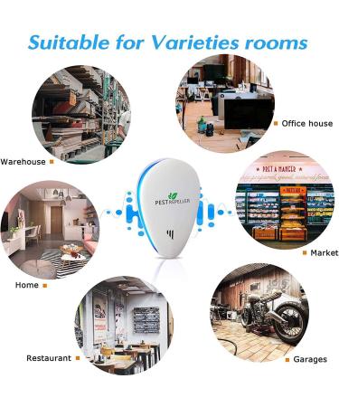 Ultrasonic Pest Repeller 4-Pack - Electric Mouse Repellent for Rodents, Mosquitoes, Rats, Spiders, Ants - Buy Online on SooperMarket.com