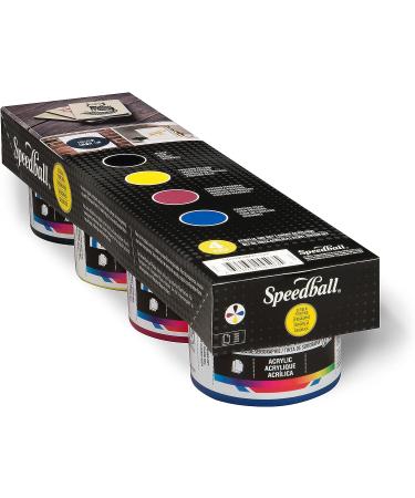 Speedball Oil Based Acrylic Set Screen Printing Ink 4 oz Jar - Assorted Colors - Buy Online on SooperMarket.com