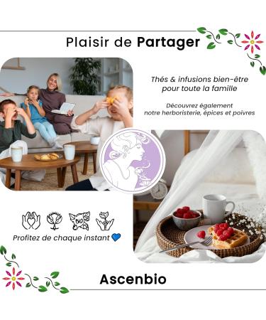 Ascenbio - Infusion Organic cantatrice 180 g loose Prepared and packaged in France Biodegradable packaging - Buy Online on SooperMarket.com