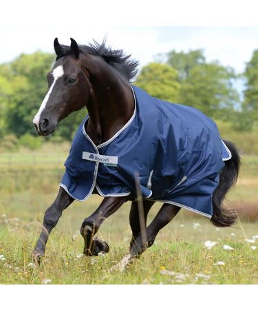 Bucas Freedom Turnout 125 Horse Blanket - Light Navy/Silver - International Shipping Available - Buy Online on SooperMarket.com
