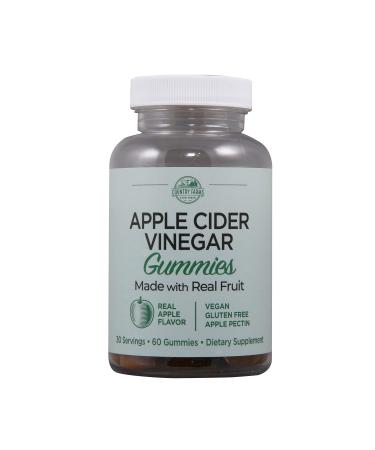 Country Farms Apple Cider Vinegar Gummies, Reduce Bloat & Water Weight, Naturally Alkalizing, Supports Healthy Digestion, Natural & Delicious, Dietary Supplement, 30 Servings, 60 Count