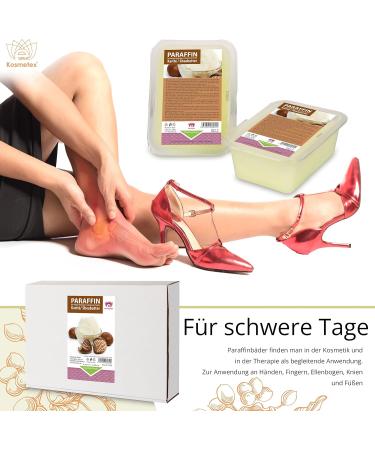 Kosmetex Wellness Paraffin Bath for Hands & Feet | Relaxation & Moisturizing | 4x 500ml Paraffin Wax Blocks for Wax Heaters - Buy Online on SooperMarket.com
