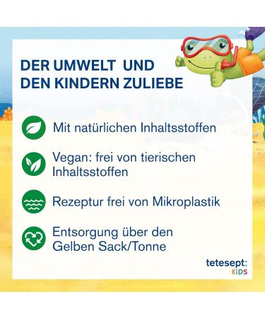 Buy Tetesept Children's Bath Fun Foam - My Dragon with Fruity Apple Scent - Nourishing & Colorful Bathing Foam (15 x 40 ml) - International Shipping Available - Buy Online on SooperMarket.com