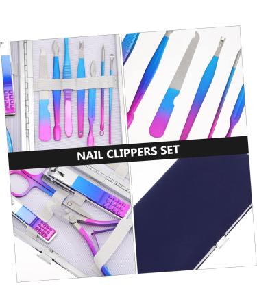 Mikinona 1 Set Nail Set Nail Tools Manicure Grooming Kit Pedicure Care Tools Manicure Grooming Tool Needle Cuticle Pusher Kit Manicure Kit Clip Trimmer Nail Art Supplies Stainless Steel - Buy Online on SooperMarket.com