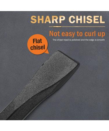 KSEIBI 283570 12 Cold Chisels with Soft Grip Handle - Flat Shank for Precision Cutting - Buy Online on SooperMarket.com