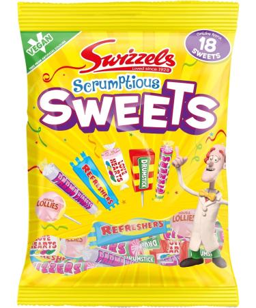 Sweet Bundle With Swizzels Scrumptious Sweets 173g x3 Swizzels Luscious Lollies 176g x3 and Swizzels Curious Chews 171g x3 (9 Pack) - Buy Online on SooperMarket.com