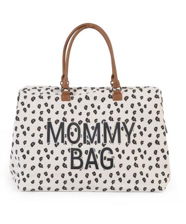 Childhome Mommy Bag wrap pocket motherhood travel bag large capacity changing pad adjustable shoulder strap divided isotherm bag luggage implementation leopard