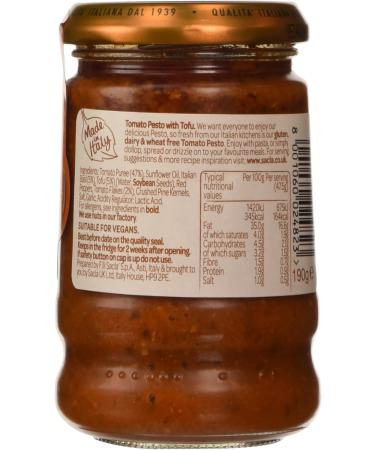 Sacla Free From Tomato Pesto 190g - Buy Online on SooperMarket.com
