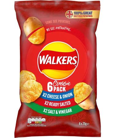 Walkers Classic Variety Crisps 6x25g - Buy Online on SooperMarket.com