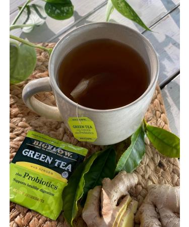 Bigelow Green Tea with Ginger Plus Probiotics 18 Tea Bags - Buy Online on SooperMarket.com