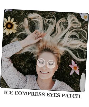 KOMBIUDA 1 Pair Ice Eye Stickers Eye Patches Eye Ice Pads Eye Ice Cooling Mask Sleeping Eye Pad Eye Pads Pad Eye Ice Eye Mask Under Eye Gel Pads Pad for Eyes Eye Ice Cooling Pad PVC - Buy Online on SooperMarket.com