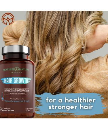 Women's Hair Growth Supplement with Collagen, Keratin & Biotin - 60 Capsules for Thicker, Fuller Hair & Faster Regrowth - Vegan & Non-GMO - 1 Month Supply - Buy Online on SooperMarket.com