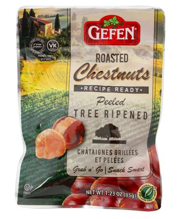 Gefen Organic Whole Roasted Chestnuts 1.23oz Grab n' Go Bags (15 Packs) - Buy Online on SooperMarket.com