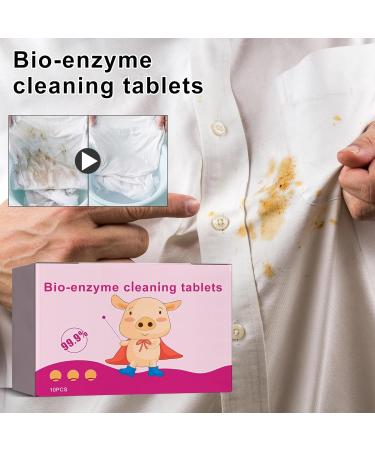 Biological Enzyme Cleaning Sheet Biological Enzyme Explosion Salt deep Detergent Dissolving Concentrated Sheet Multi-Purpose Detergent Clothes Shoes Curtains Sheets and Covers Multi-Purpose cl - Buy Online on SooperMarket.com