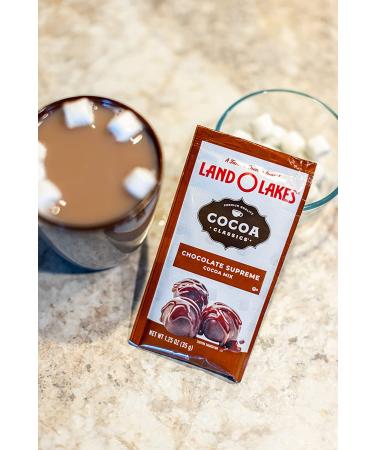 Land O Lakes Cocoa Classics  Chocolate Supreme Hot Cocoa Mix  1.25-Ounce Packets (Pack of 36)  Rich brown  (34-001) Chocolate Supreme 1.25 Ounce (Pack of 36) - Buy Online on SooperMarket.com