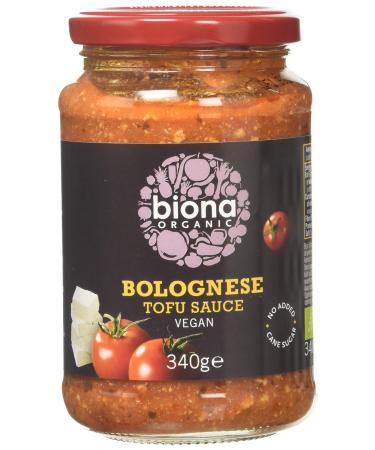 Biona Organic Tofu Bolognese Pasta Sauce 340g 340 g (Pack of 1)