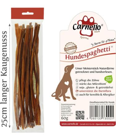 Carnello Hundeleckerli - Grain-Free Dog Treats & Snacks | Dog Paghetti Delicacies (3 x 60g) - Premium Dog Chews - Buy Online on SooperMarket.com
