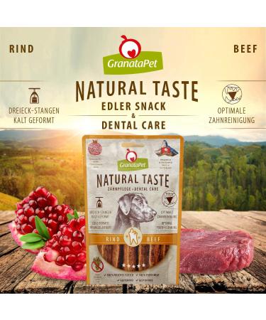 Granapet Noble Beef Dental Care Dog Snacks - Natural Sugar-Free & Cereal-Free Treats 70g - Optimal Reward for Your Dog - Buy Online on SooperMarket.com