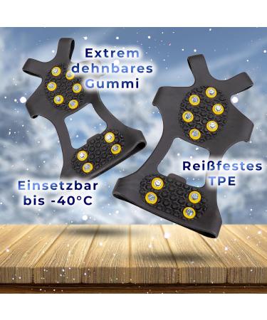 Anti-Slip Shoe Spikes Gr del - Non-Slip Ice Grips for Shoes & Boots (Size L 41-43) - Perfect for Cross-Country & Winter Adventures - Buy Online on SooperMarket.com