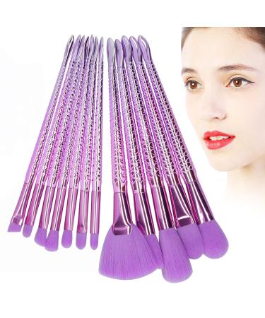 12 Piece Makeup Brush Set | Soft Dense Hair Brushes for Foundation Powder & Eyeshadow | International Shipping Available - Buy Online on SooperMarket.com