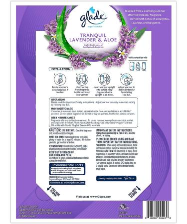 Glade PlugIns Scented Oil Refills & Warmer - Tranquil Lavender & Aloe | Shop Internationally - Buy Online on SooperMarket.com