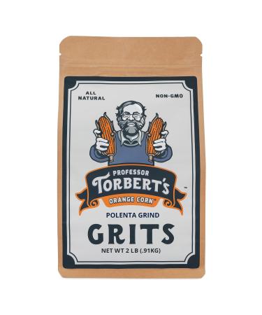 Professor Torbert's Orange Corn Grits  2lb bag (32oz)