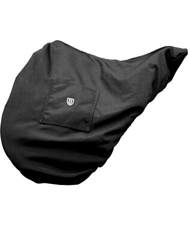 Harrison Howard Premium Waterproof/Breathable Fleece-Lined Saddle Cover - Mars Black Dressage-One Size - Buy Online on SooperMarket.com