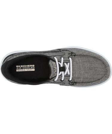 Skechers Women's Arch Fit Uplift Slip-On Boat Shoe Comfortable & Stylish 39 EU Black/White for International Shipping - Buy Online on SooperMarket.com