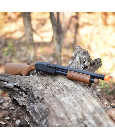 Sunny Days Pump Action Blaster with Realistic Sounds & Ejecting Shells | Cowboy Costume Toy for Kids - Maxx Action Wood Grain Blaster - Buy Online on SooperMarket.com