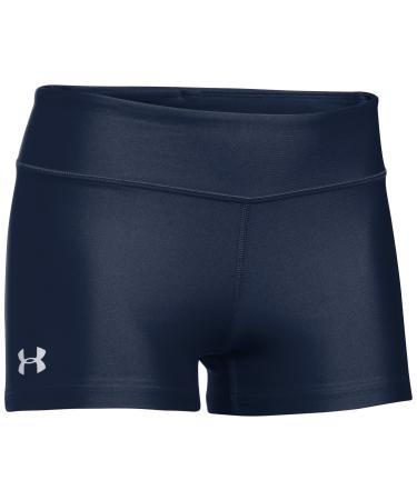 Under Armour Women's On The Court 3" Shorts XX-Large Midnight Navy (410)/White