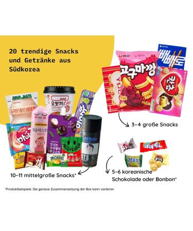 Buy Korea Snack Box M - Extra Large Surprise Snack Box (20 Sets) | International Shipping - Buy Online on SooperMarket.com