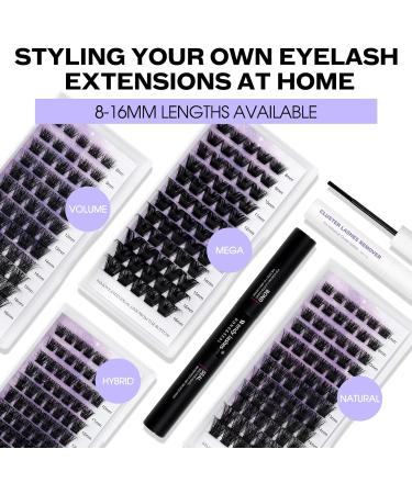 D Curl 0.07mm 8-16mm Mix Cluster Lashes | Soft & Wispy DIY Extensions | Wide Stem Individual Eyelashes - XHFD-C3-0.07-D-816 - Buy Online on SooperMarket.com