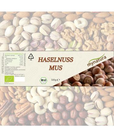 Mynatura Organic Hazelnut Puree - Vegan Nut Butter Spread for Muesli & Baking (500g) - Buy Online on SooperMarket.com