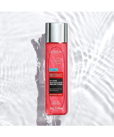 L'Oreal Paris Revitalift 5% Glycolic Acid Peeling Toner with Aloe Vera - Daily Exfoliant for Brighter Skin - 6 Fl Oz - Buy Online on SooperMarket.com