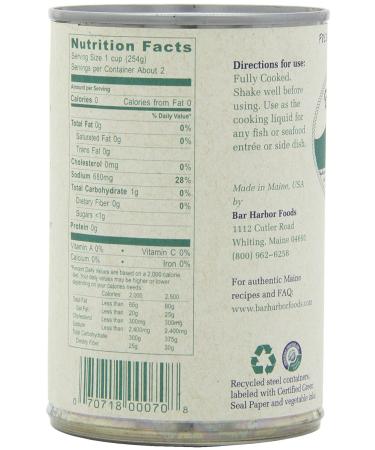 Bar Harbor Fish Stock 15 oz. (Pack of 6) - Premium Fish Broth for Cooking - Buy Online on SooperMarket.com