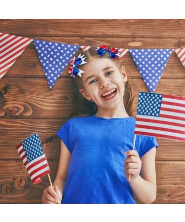 Whaline 6 Pack 4th of July Hair Bow Clips - Patriotic Red Blue White Barrettes for Women & Girls | Memorial Day Holiday Accessories - Buy Online on SooperMarket.com